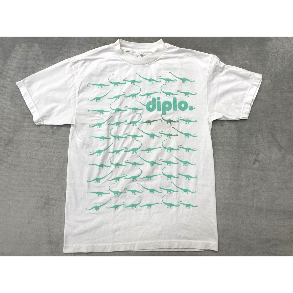 Vintage Diplo Plain Gravy Tee Shirt Mens Medium White Streetwear Major Lazer DJ